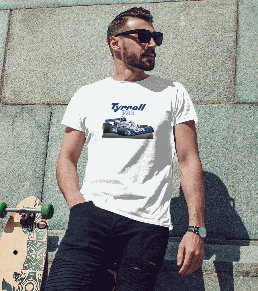 Tyrrell P34 Elf Racing Car Motor Sport Magazine 1977 T-Shirt