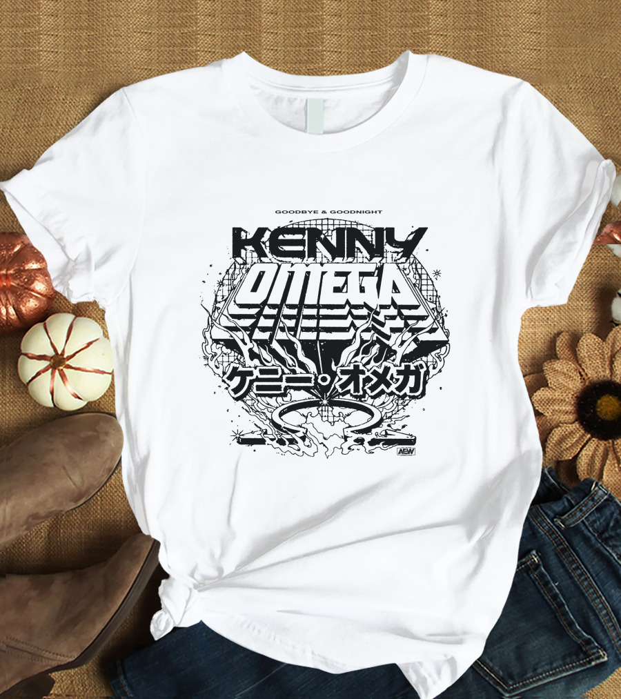 Goodbye And Goodnight Kenny Omega AEW Kanji Directive T-Shirt