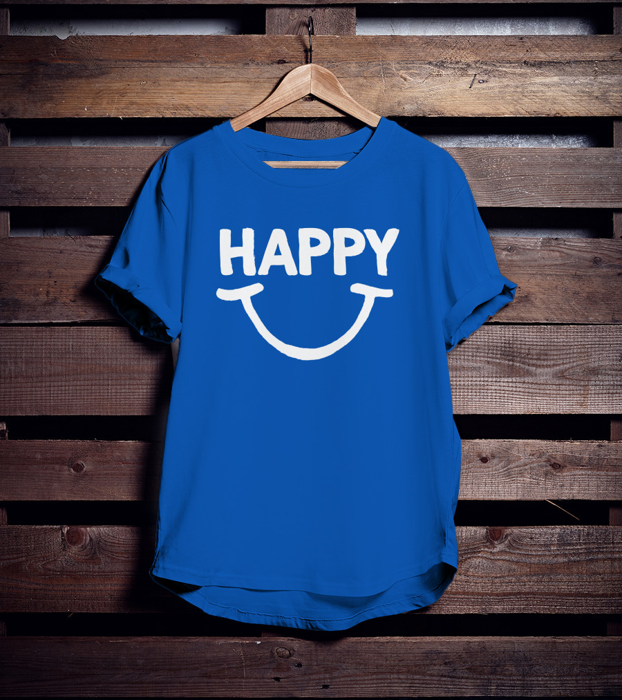 Tommo Robbo Happy Smile Blue T-Shirt