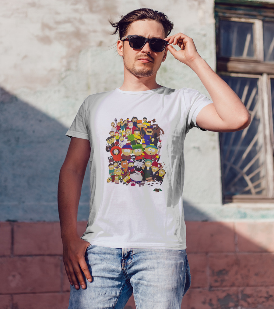 South Park Characters Collection Featuring Iconic Cast And Classic Figures T-Shirt