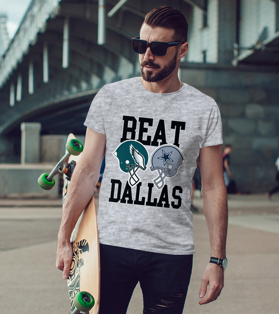 Nick Sirianni Beat Dallas Eagles Helmet Showdown T-Shirt