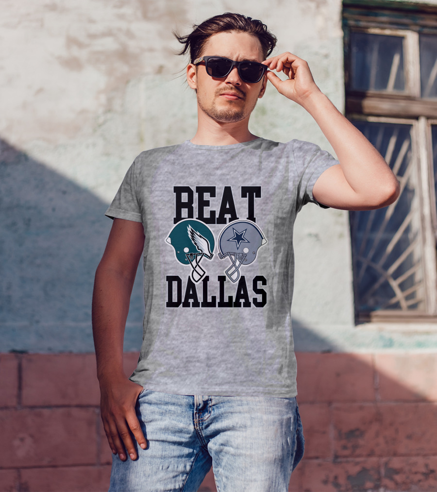 Nick Sirianni Beat Dallas Eagles Helmet Showdown T-Shirt
