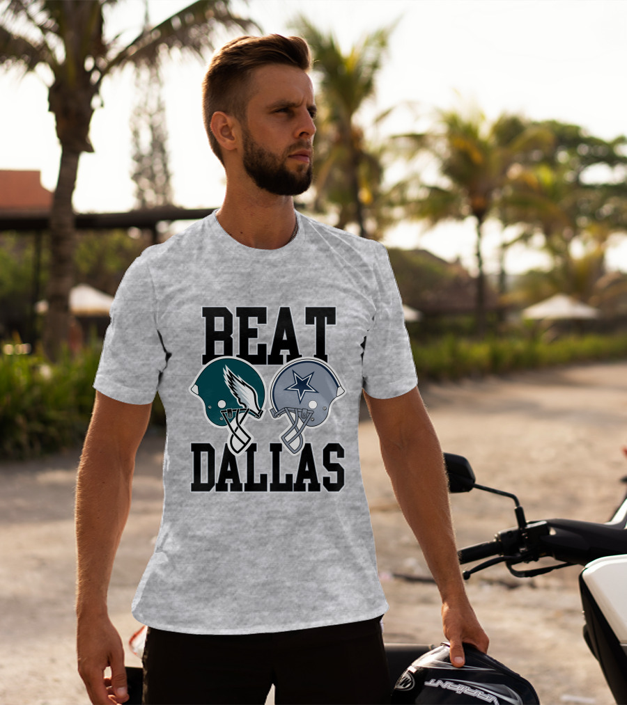 Nick Sirianni Beat Dallas Eagles Helmet Showdown T-Shirt