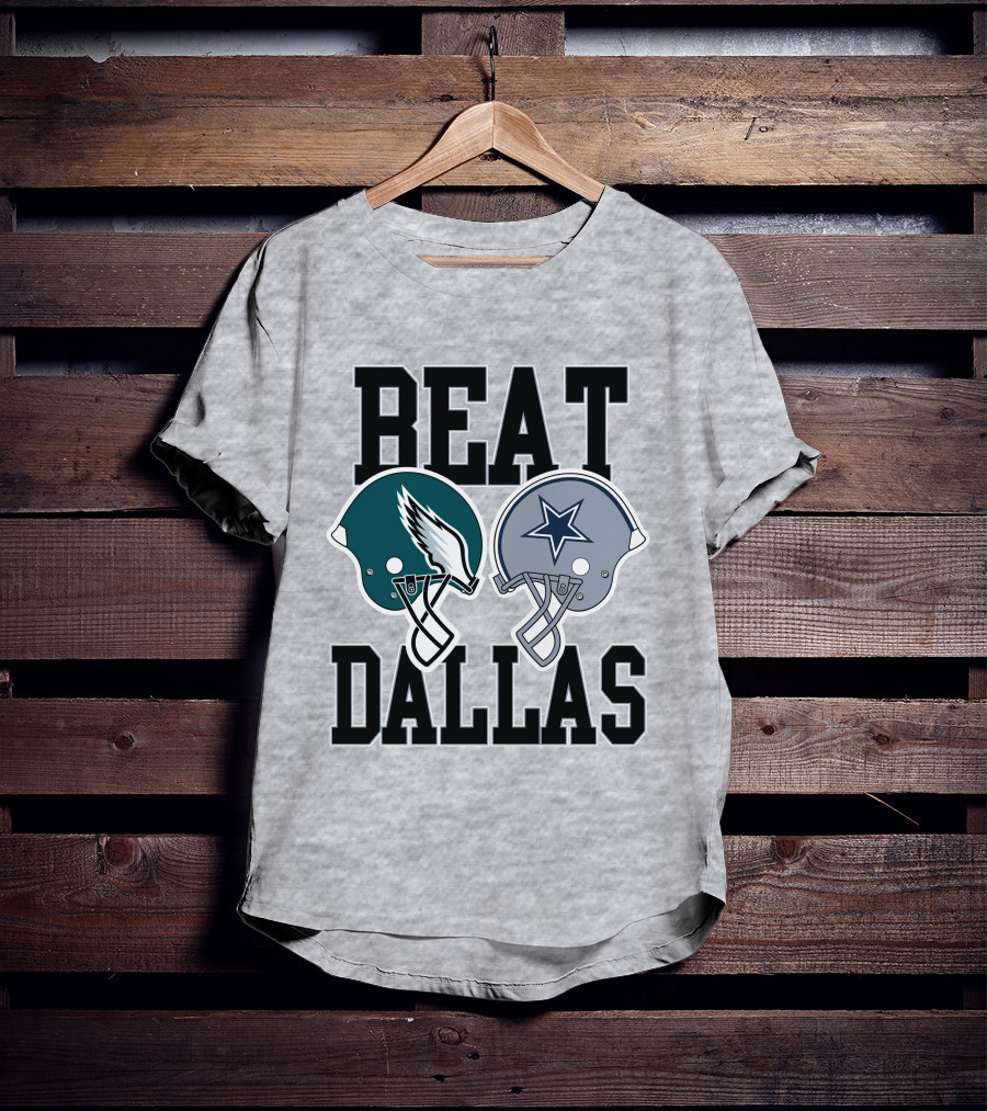 Nick Sirianni Beat Dallas Eagles Helmet Showdown T-Shirt