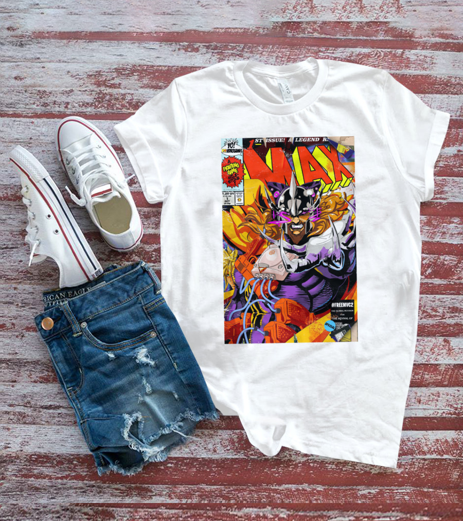 Freemvc2 The Scrubl0rd MAX Fighting Game Legend Comic T-Shirt
