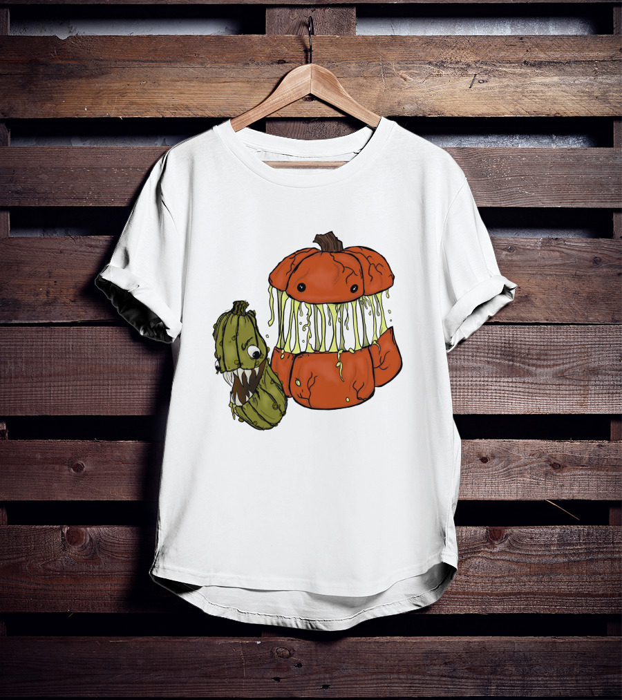 Megan Garner Spooky Art Drop Oh My Gourd Pumpkin Creature T-Shirt