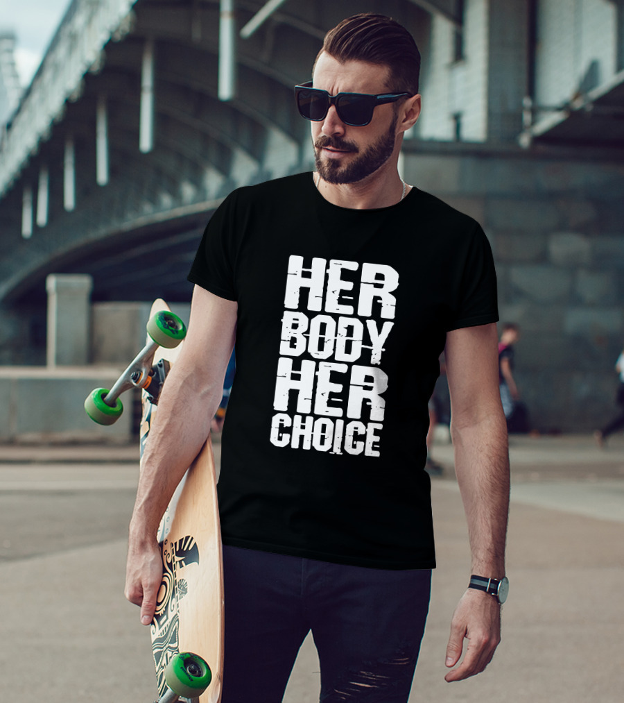 David Weissman Dave Bautista Her Body Her Choice Text T-Shirt