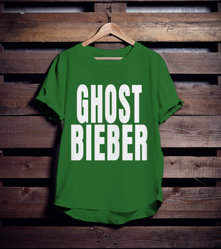 Shop Justin Bieber Music Ghost Bieber Crewneck T-Shirt