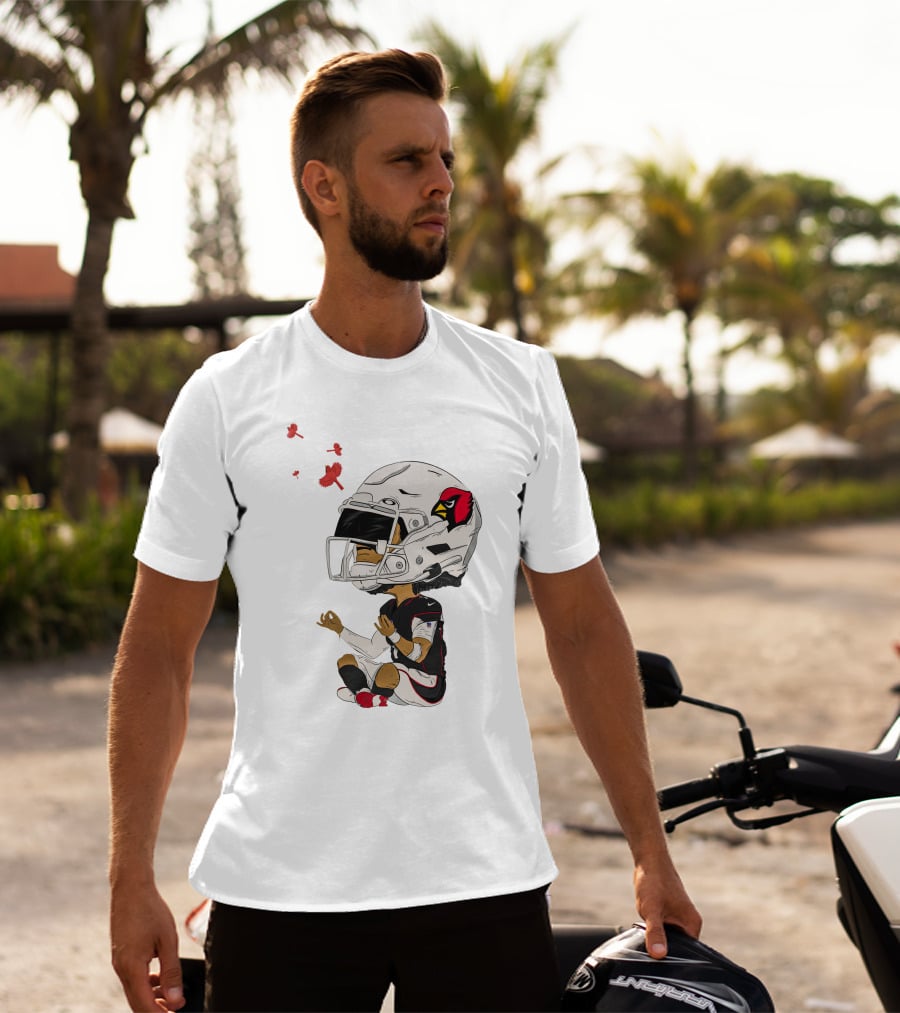 Arizona Cardinals Kyler Murray Meditative Pose With Cardinal Birds T-Shirt