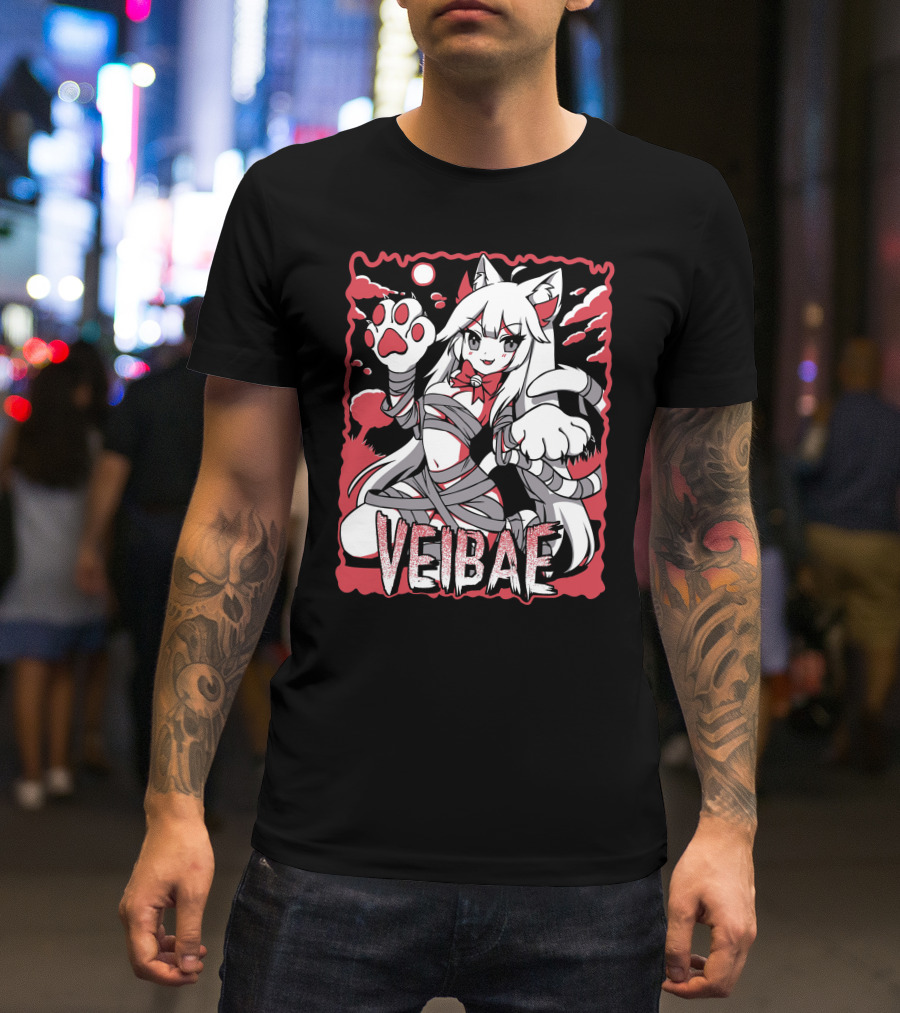 Lyn Veibae Halloween Paws Vtuber T-Shirt