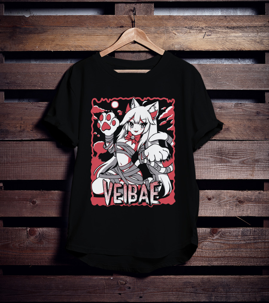 Lyn Veibae Halloween Paws Vtuber T-Shirt