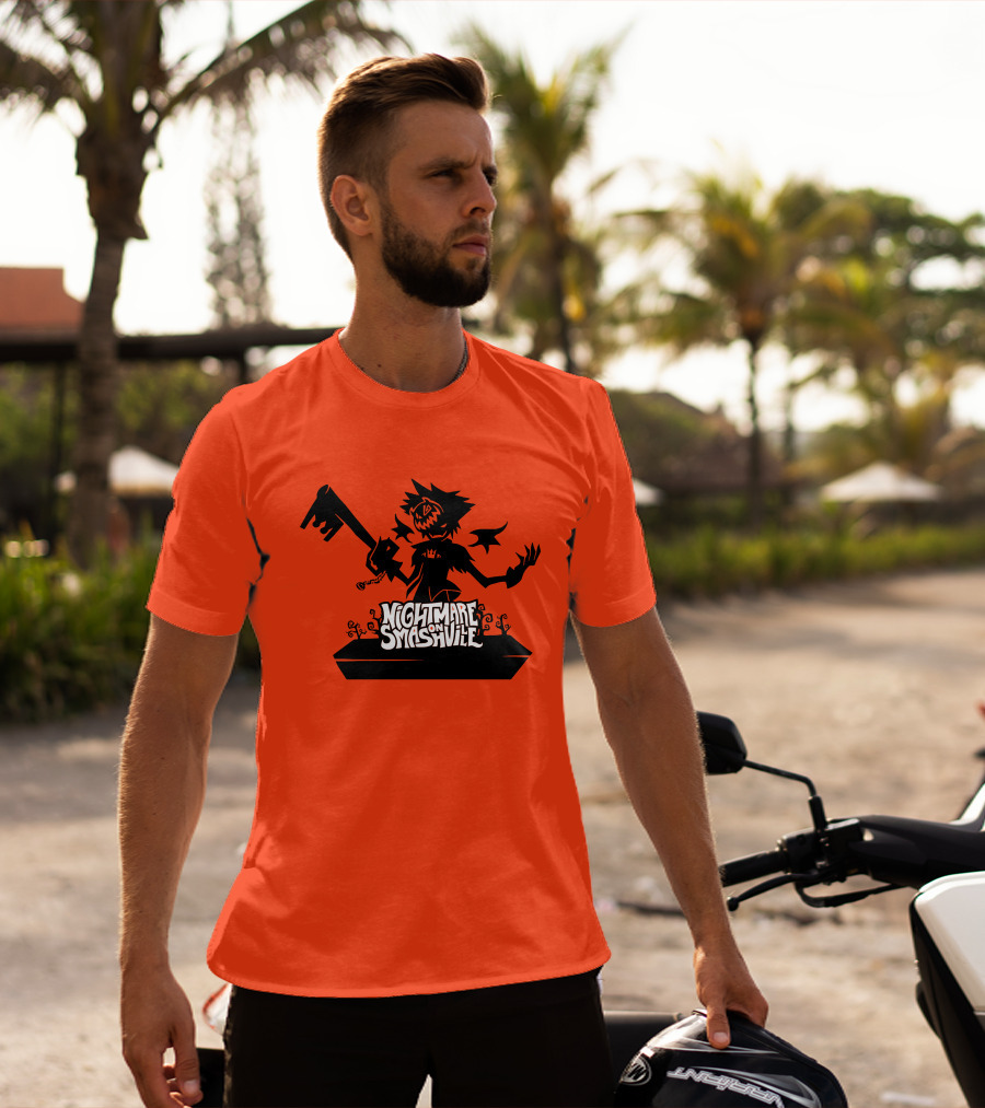 Nightmare On Smashville Halloween Scarecrow Image T-Shirt