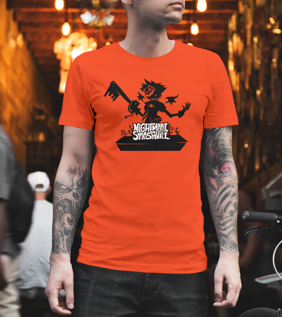 Nightmare On Smashville Halloween Scarecrow Image T-Shirt