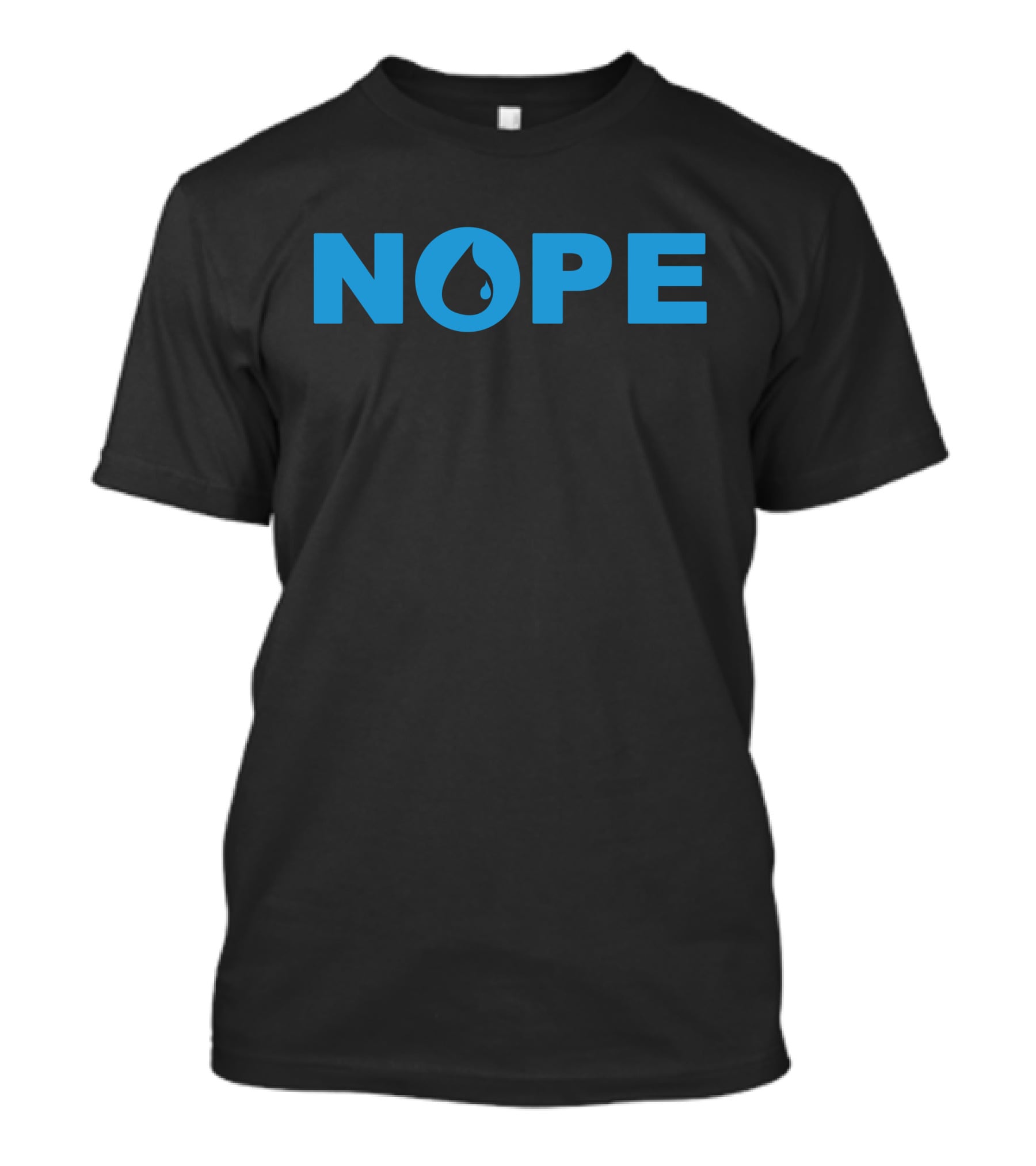 Adam Savidan Nope Text With Droplet Inside O T-Shirt