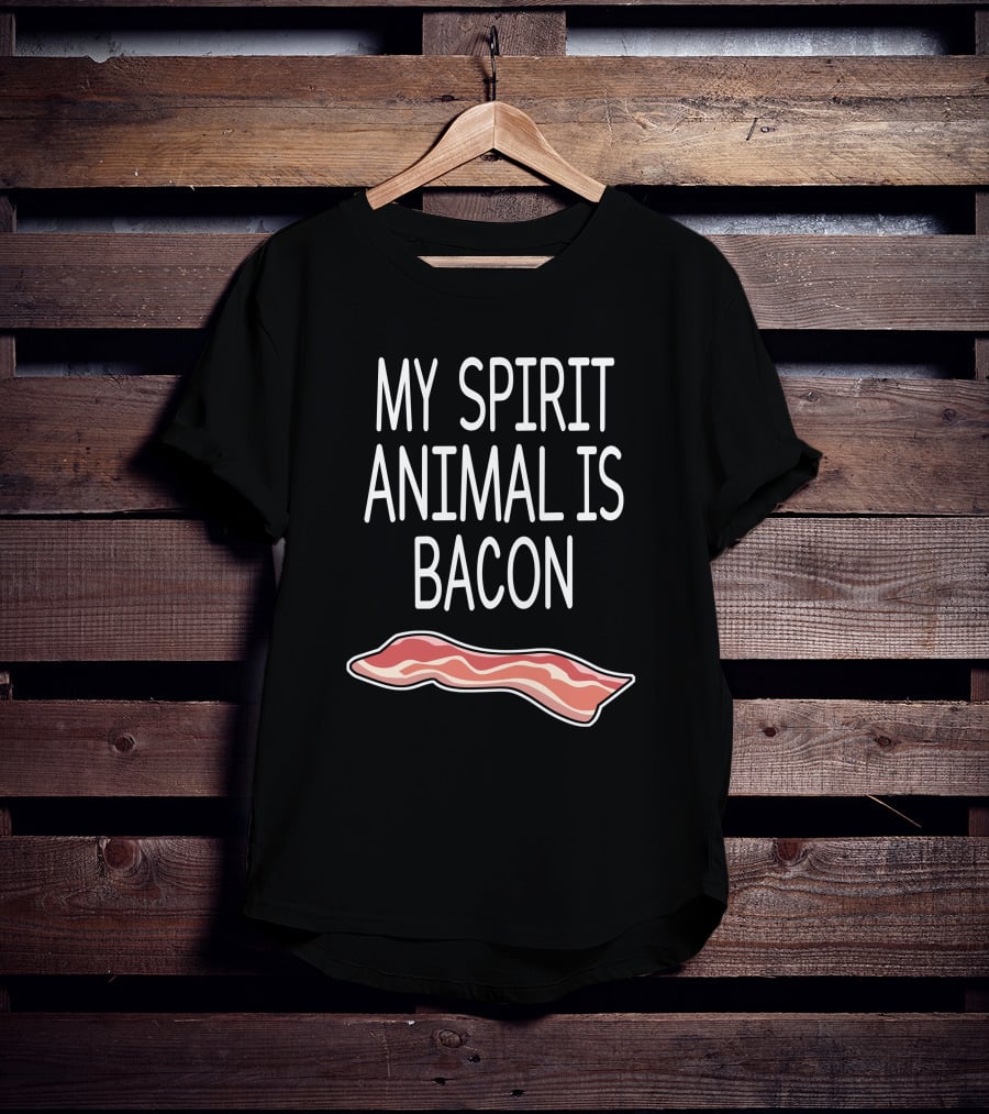 Cameron Bradford My Spirit Animal Is Bacon Slice T-Shirt