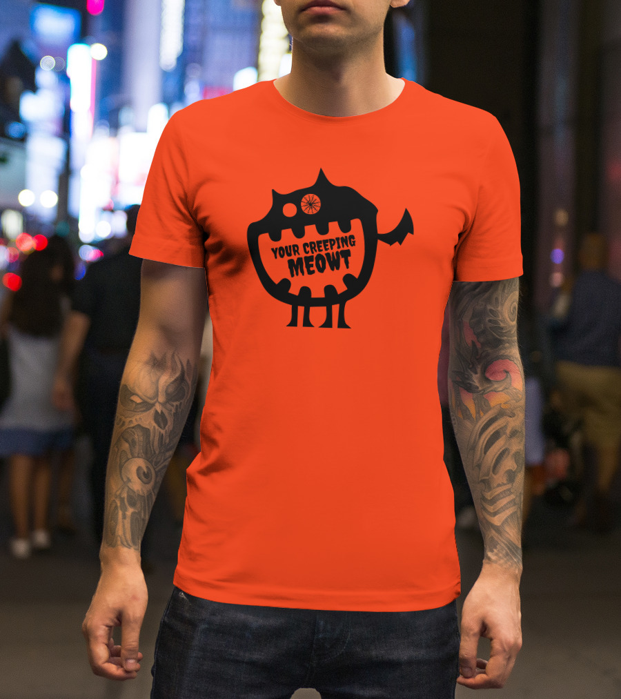Funcky Designs Your Creeping Meowt Cat T-Shirt