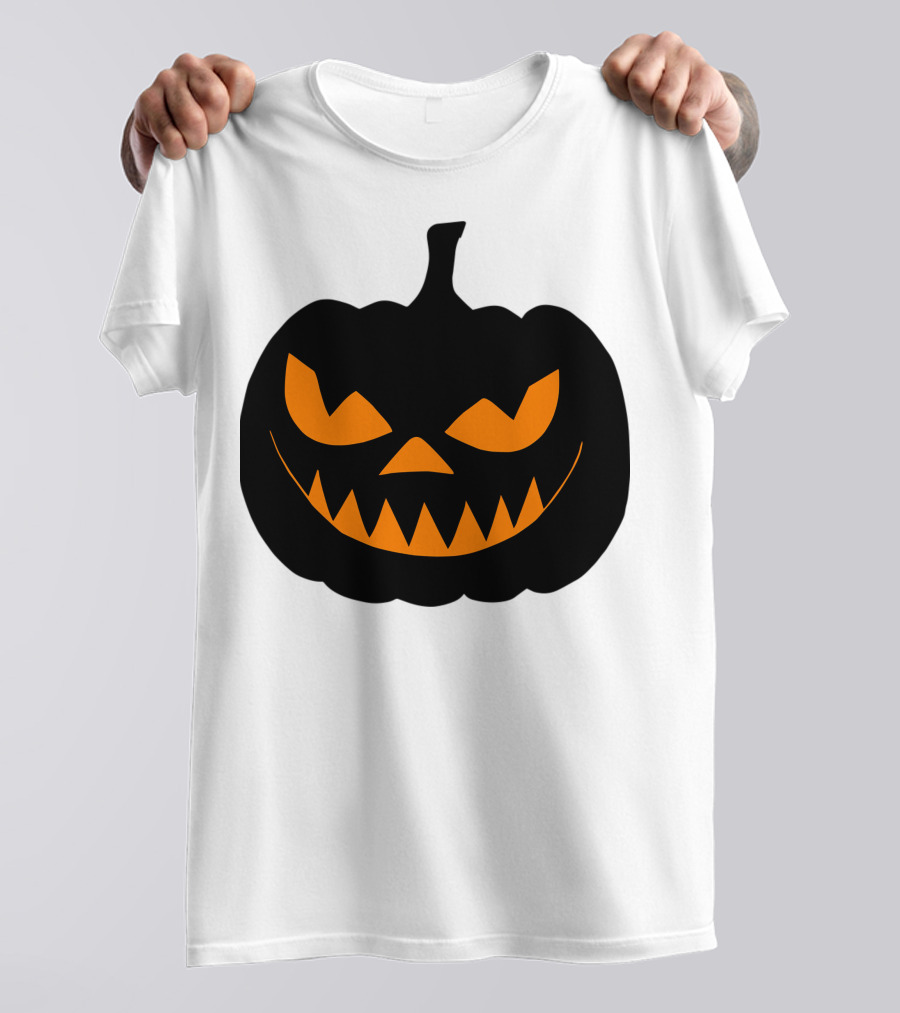 Scary Jack O Lantern Pumpkin Face T-Shirt