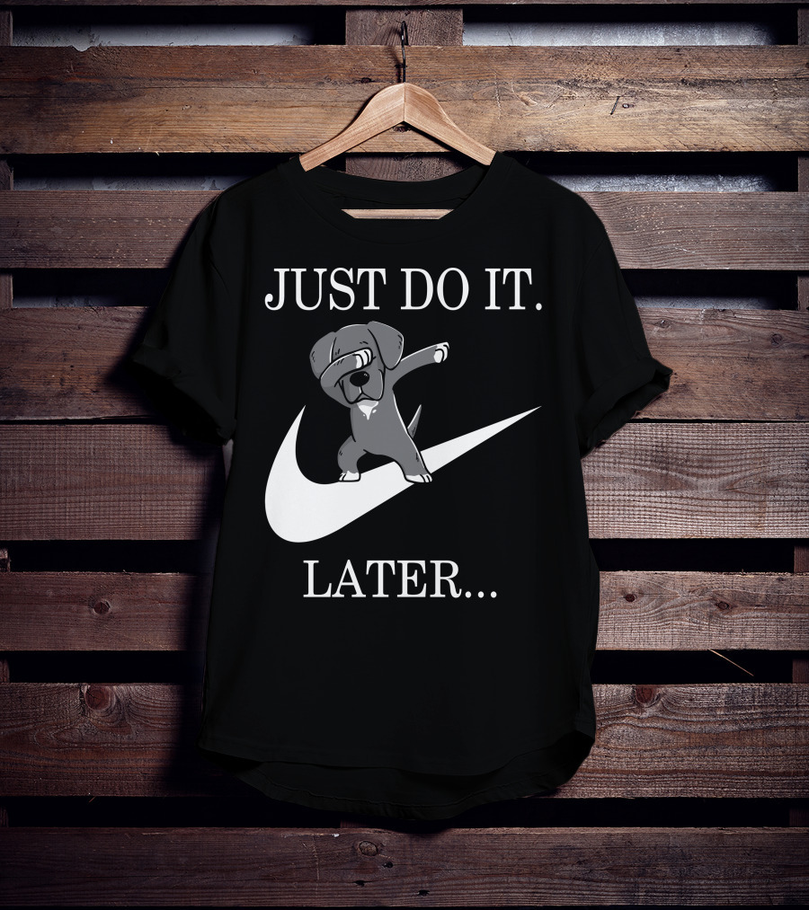 Just Do It Later Dabbing Great Dane T-Shirt