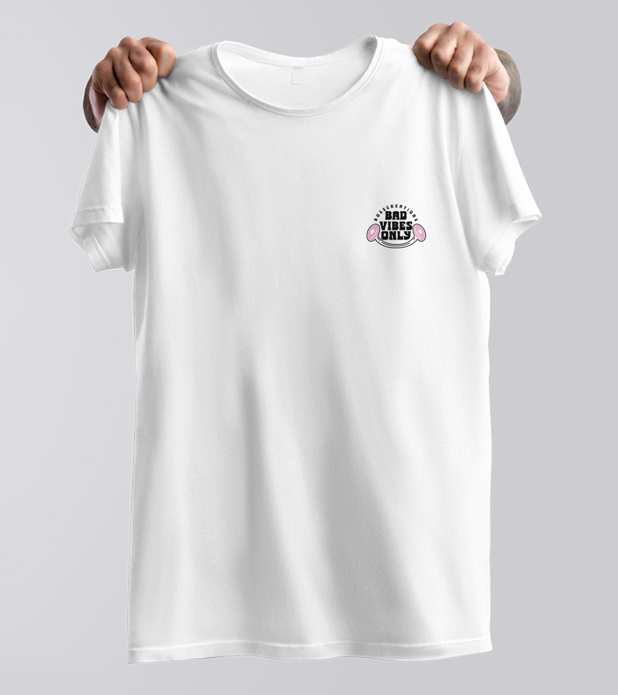 Quicksilver Bad Vibes Only White Panda Ears T-Shirt