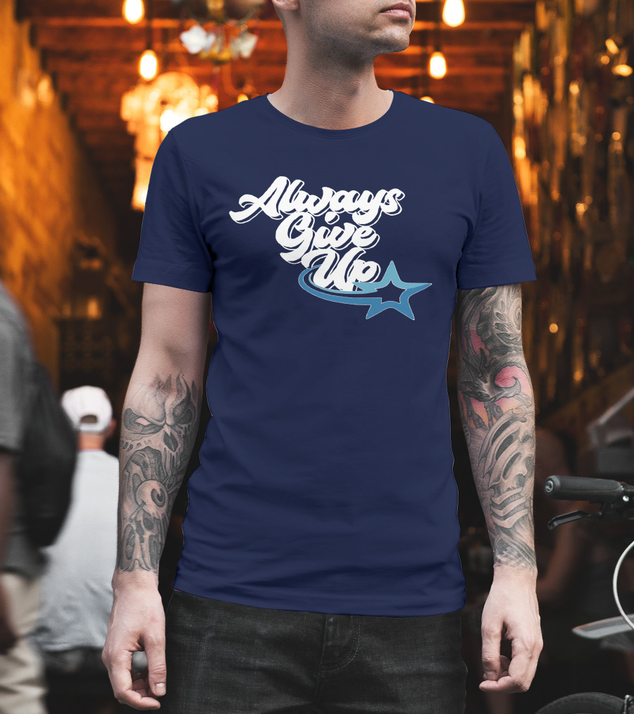 Always Give Up Star Swoosh T-Shirt
