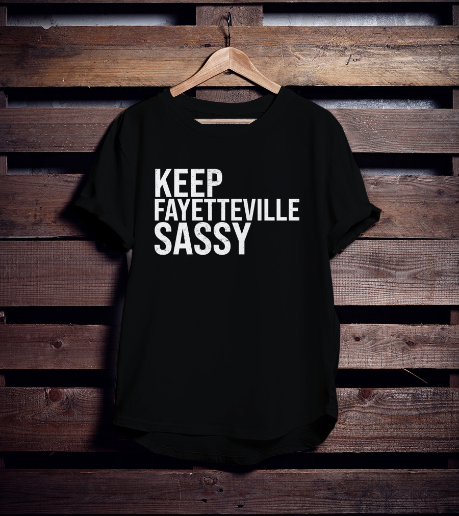 Keep Fayetteville Sassy Sassy's Red House Treylon Burks T-Shirt