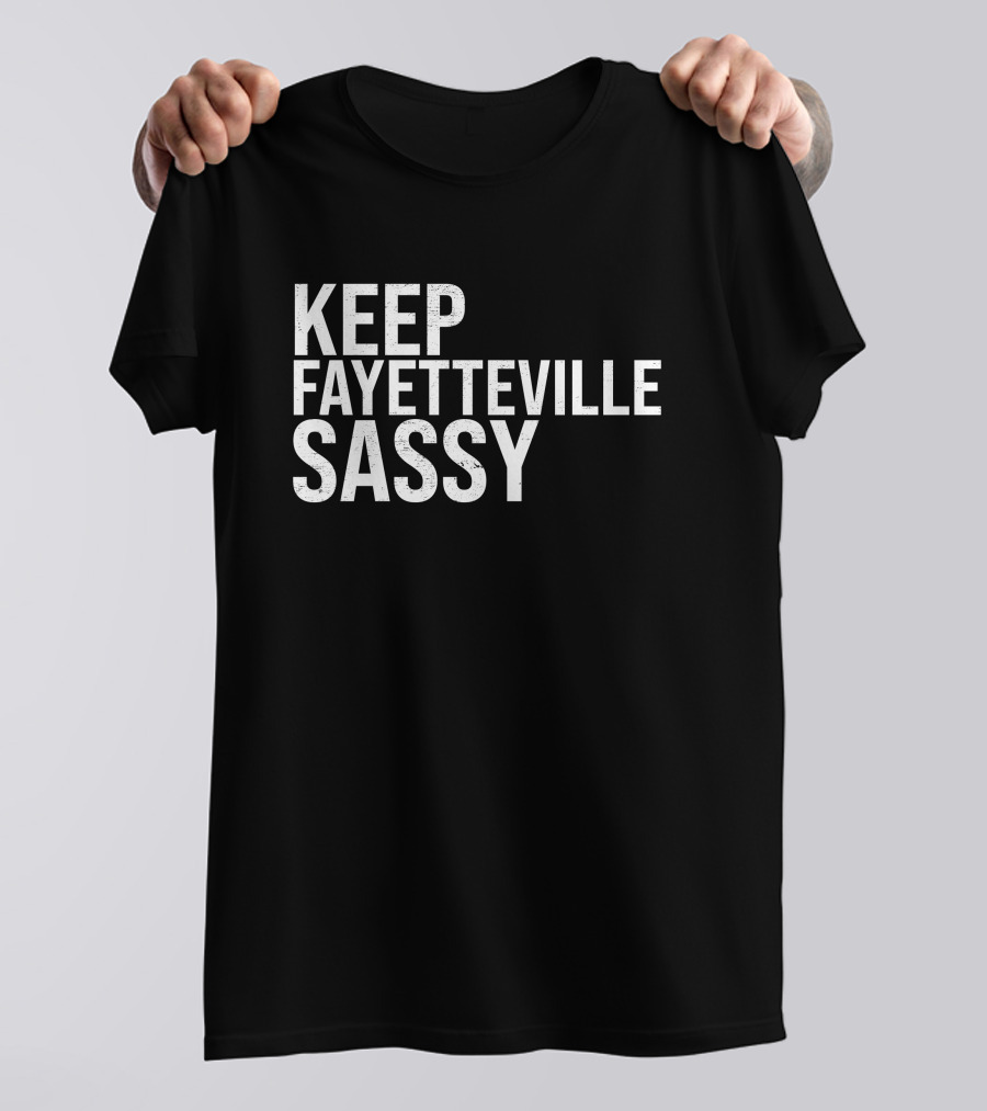 Keep Fayetteville Sassy Sassy's Red House Treylon Burks T-Shirt