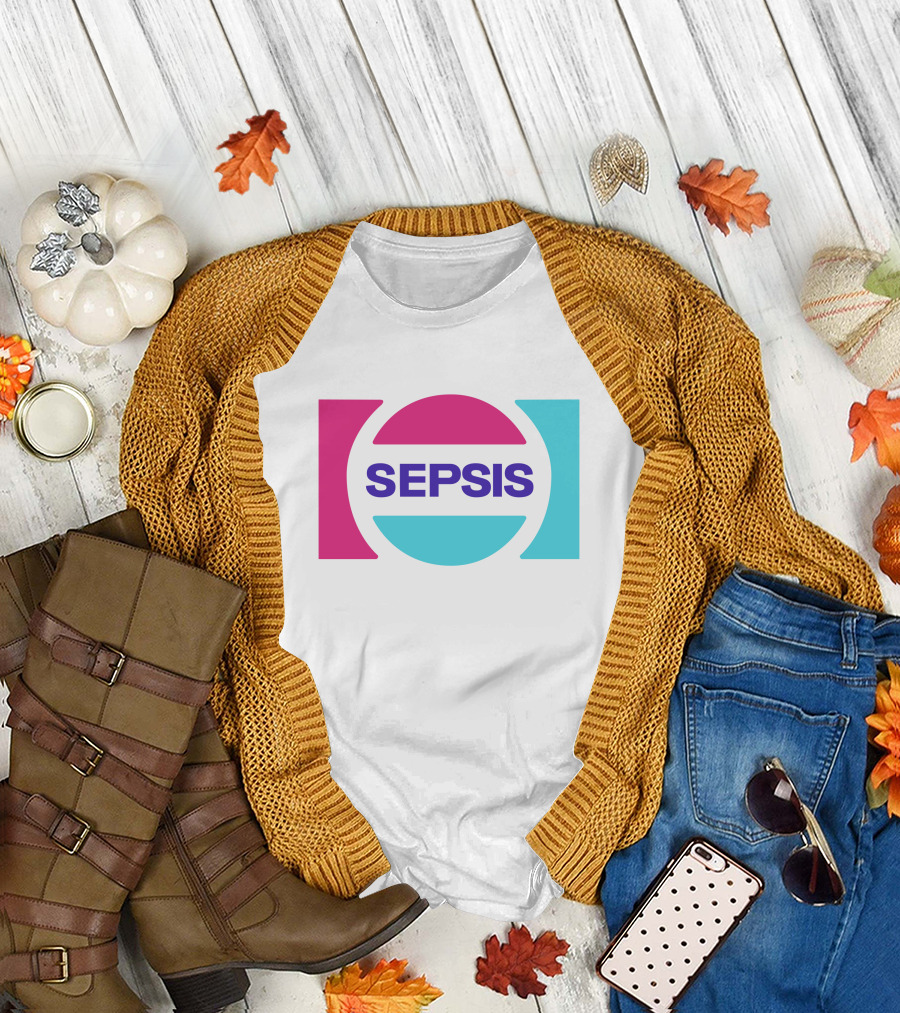 Pander Store Mechazawa Sepsis Logo Circular Colorful T-Shirt