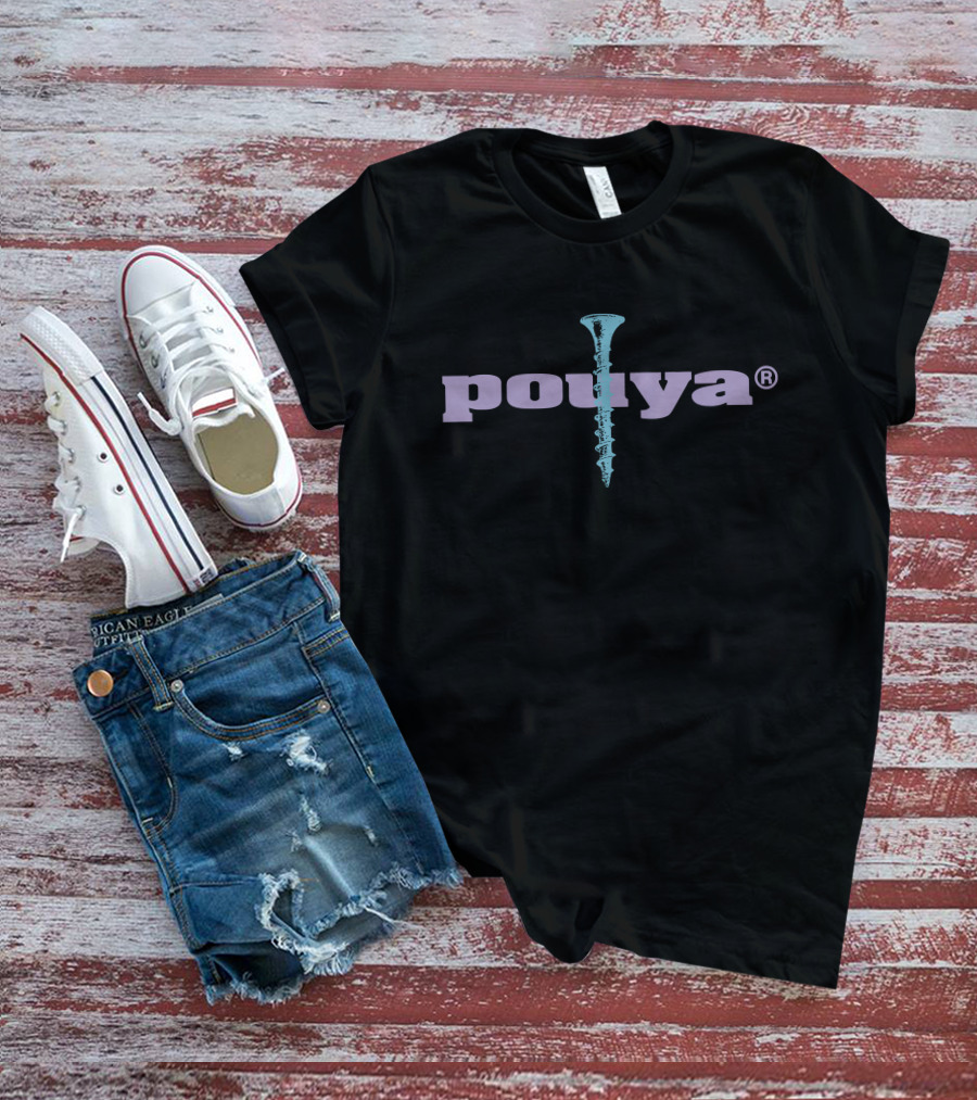 Pouya Screw Ya Merch With Blue Screw T-Shirt