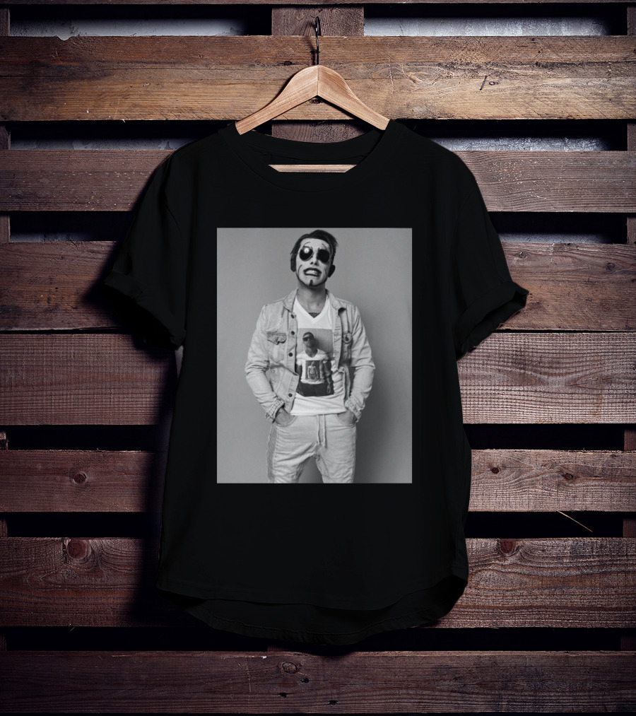 Danhausen NYCC Good Friends Black And White Denim Style With Face Paint T-Shirt