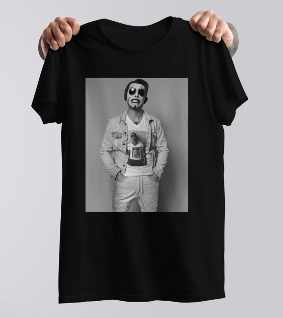 Danhausen NYCC Good Friends Black And White Denim Style With Face Paint T-Shirt