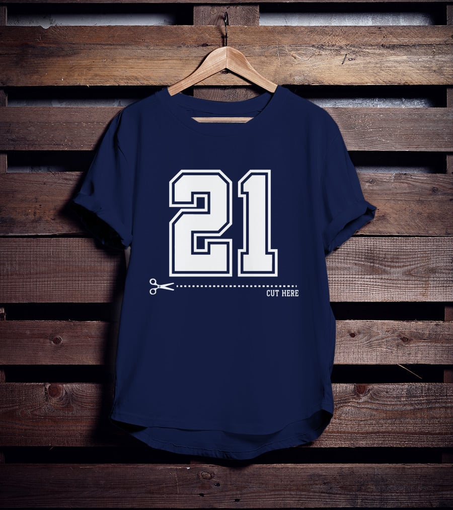 Cowboys Nation Twisted Gorilla 21 Cut Here T-Shirt