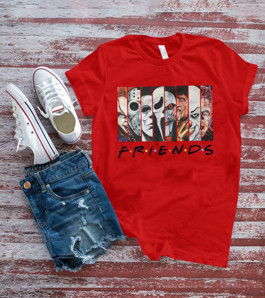 Uncle Rjs Spanish Oreo Friends Horror Icons Ensemble T-Shirt