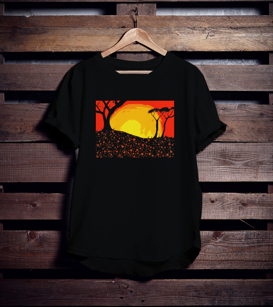 Digitees Ngunnawal Sunset Art Landscape Mr Ngunnawal Ar Maple Ngunnawalart4 T-Shirt