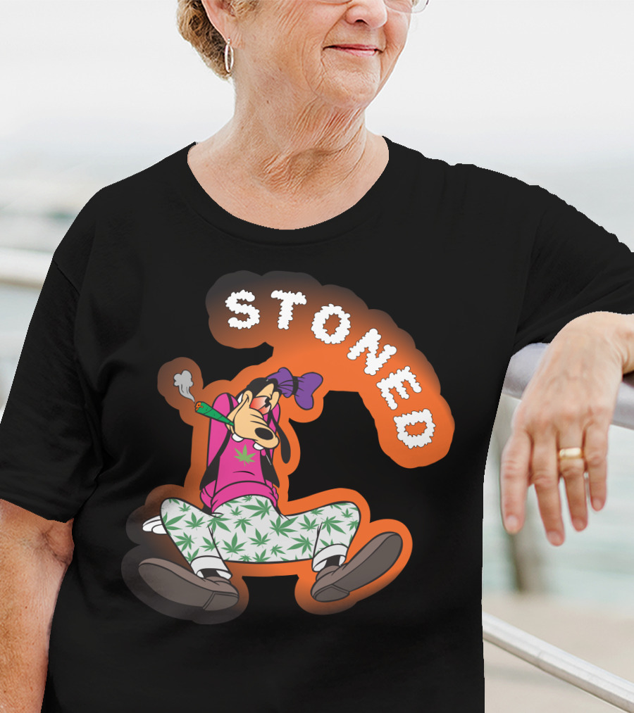 STONED GOOFY Cannabis Leaf Pants Smoke T-Shirt
