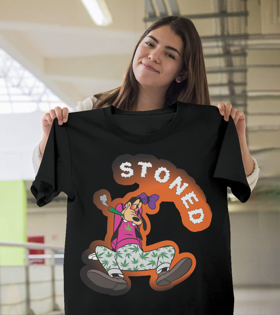 STONED GOOFY Cannabis Leaf Pants Smoke T-Shirt