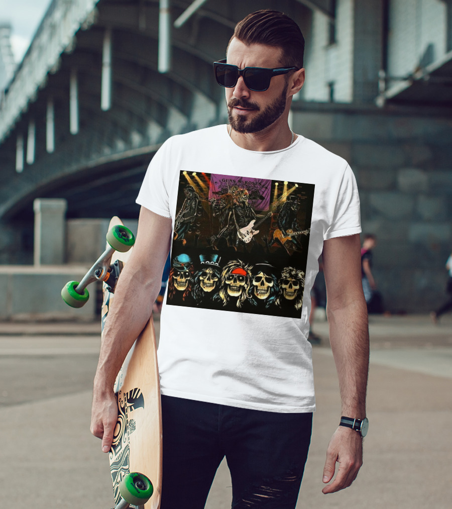 Guns N' Roses Live Skull Band T-Shirt