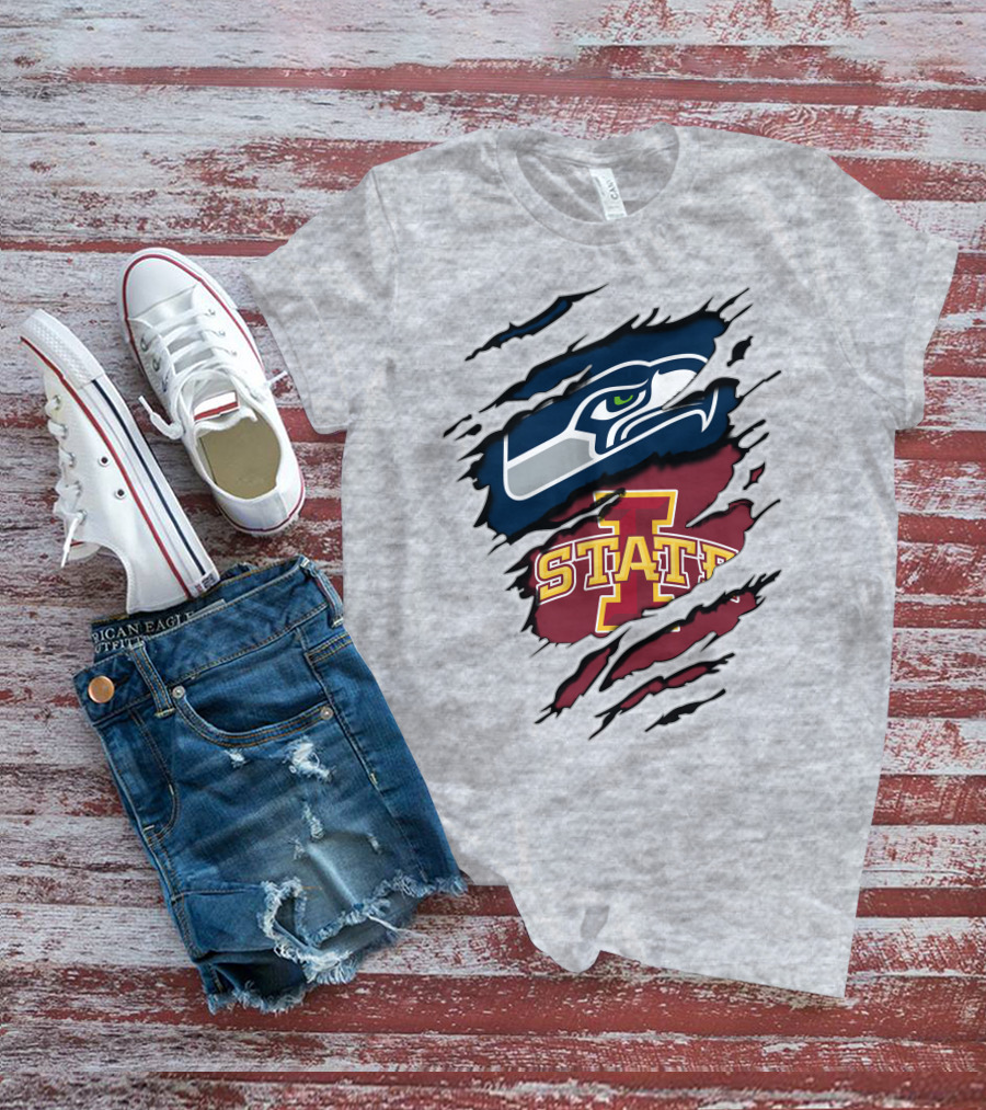 Seahawks Iowa State Cyclones Dual Loyalty T-Shirt