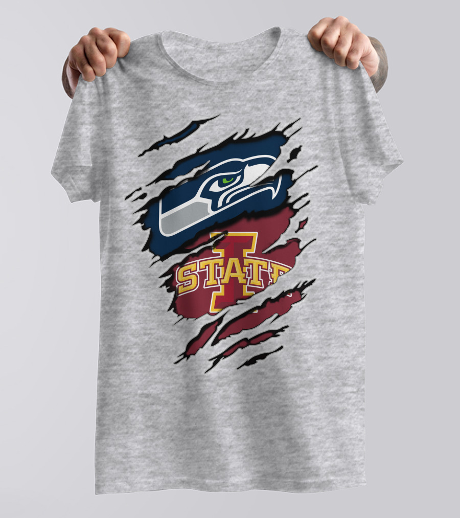 Seahawks Iowa State Cyclones Dual Loyalty T-Shirt