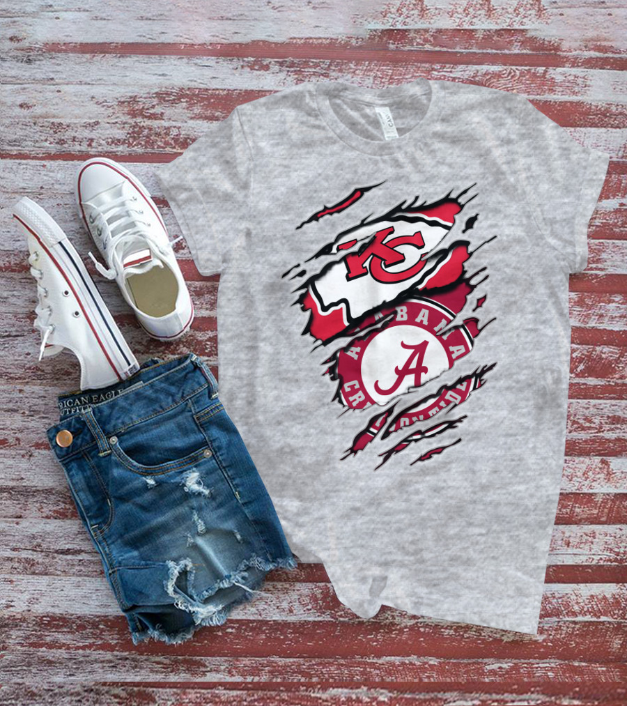 Kansas City Chiefs Alabama Crimson Tide T-Shirt