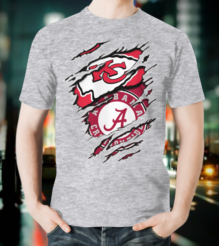Kansas City Chiefs Alabama Crimson Tide T-Shirt