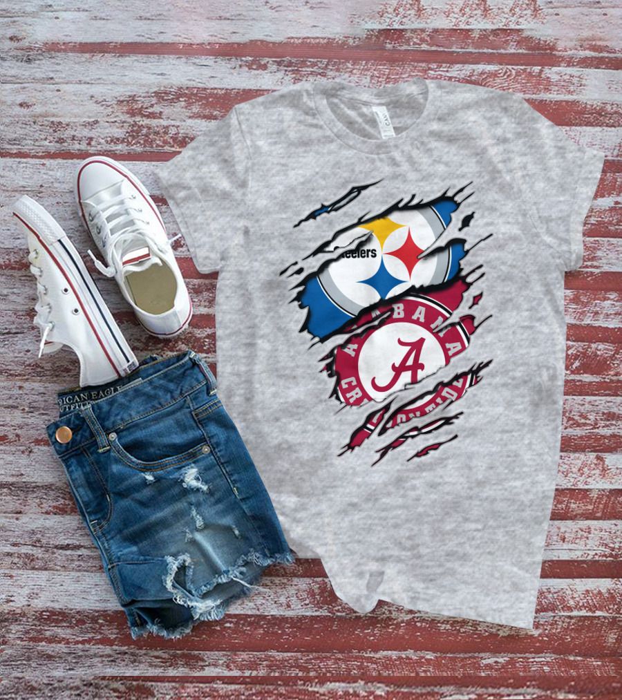 Alabama Crimson Tide Steelers Layered T-Shirt