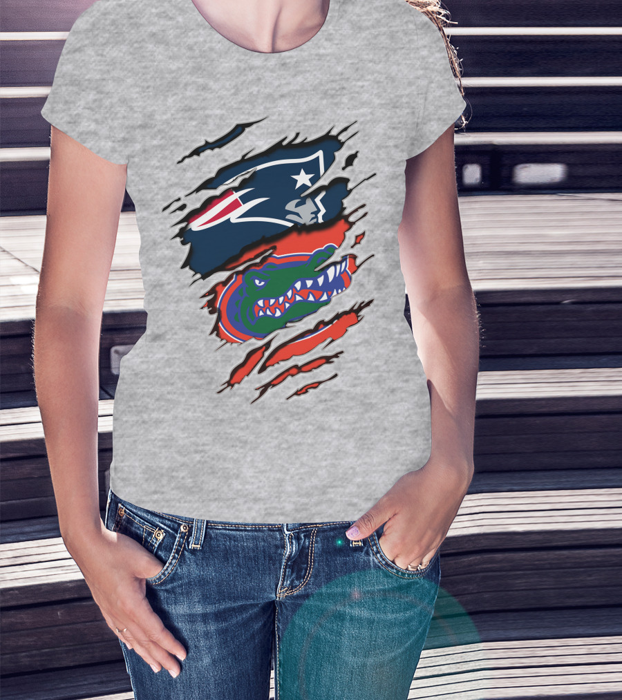 Patriots Gators Claw Marks T-Shirt