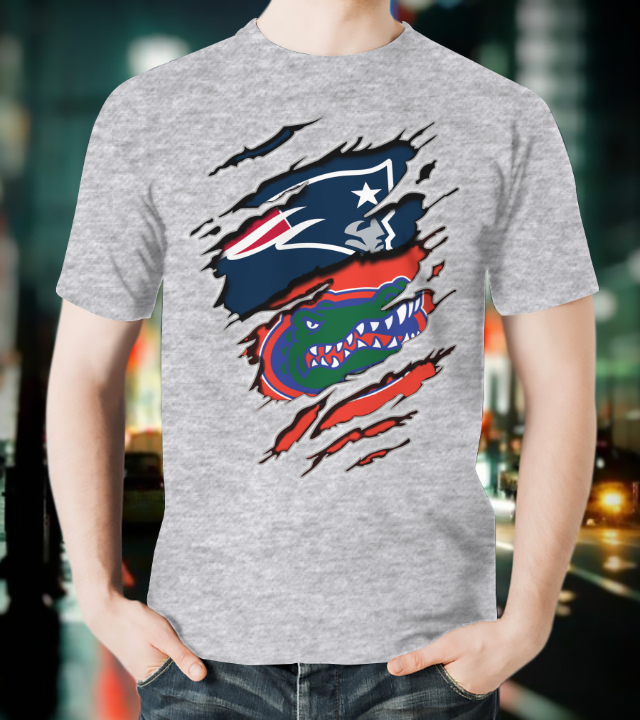 Patriots Gators Claw Marks T-Shirt
