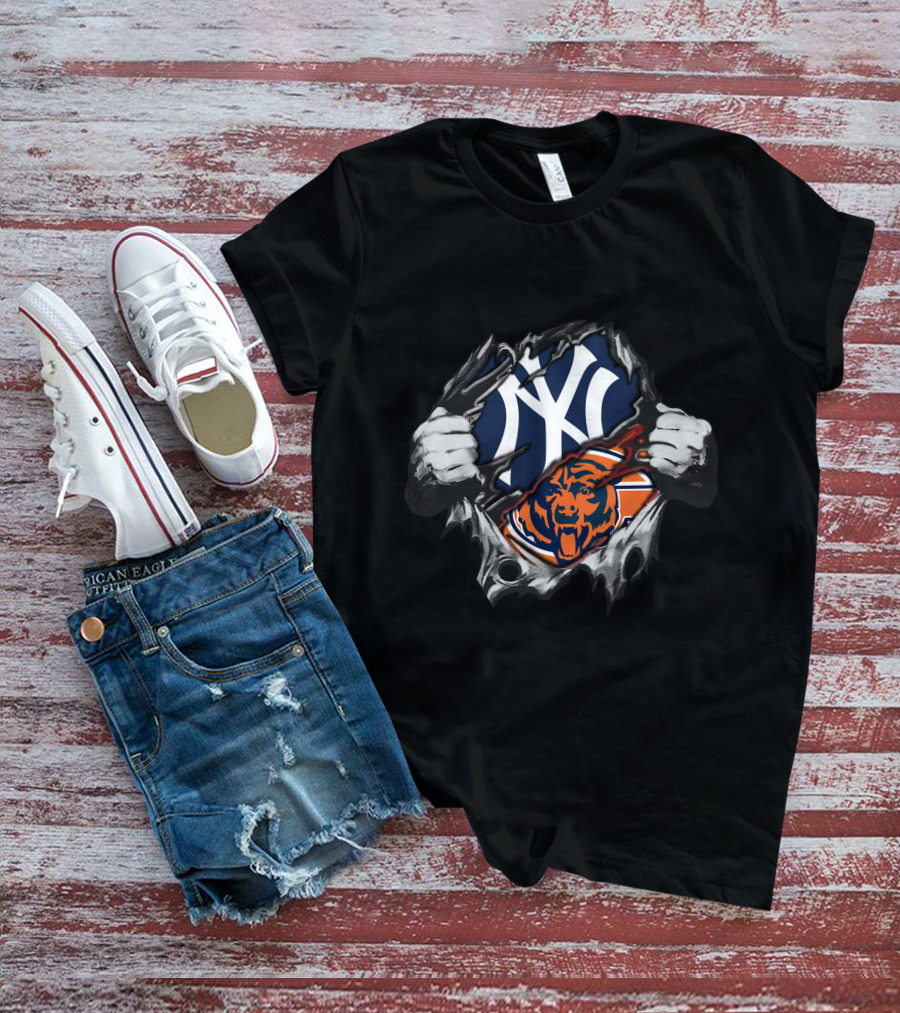 Yankees Bears Logo Fusion T-Shirt