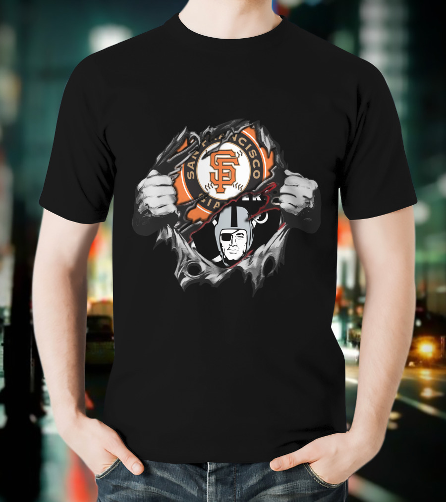 San Francisco Giants Oakland Raiders T-Shirt
