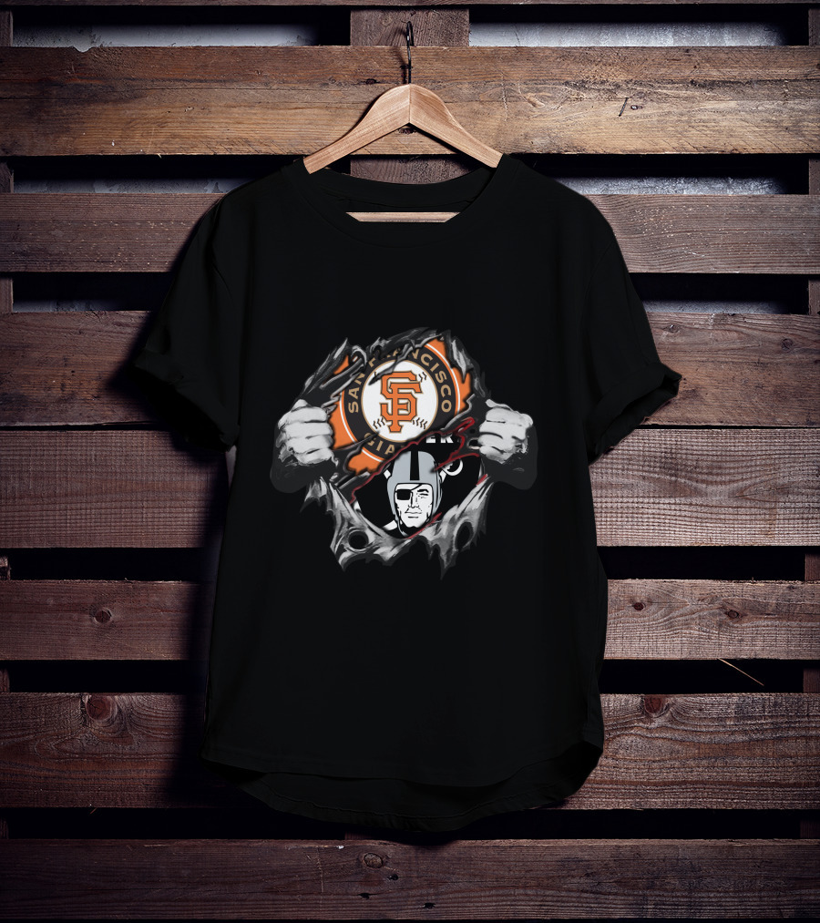 San Francisco Giants Oakland Raiders T-Shirt
