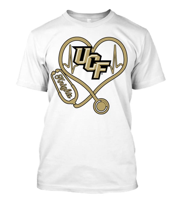 Ucf Knights Nurse Heartbeat Stethoscope T-Shirt