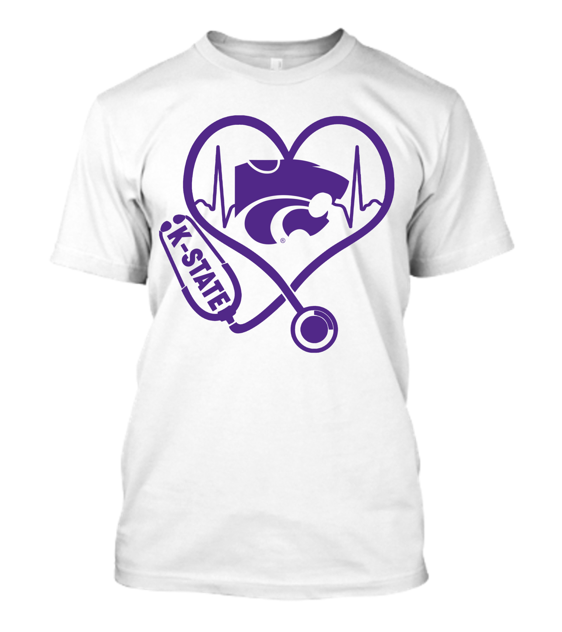 K-State Nurse Heartbeat Wildcats T-Shirt