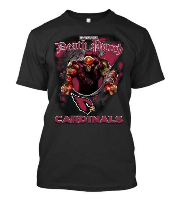 Five Finger Death Punch Arizona Cardinals Harley Davidson Motorcycle Biker Nfl T-Shirt