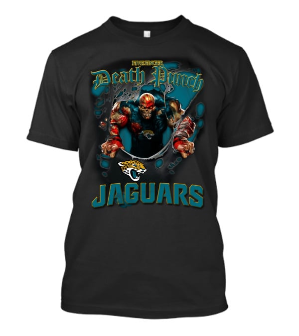 Five Finger Death Punch Jaguars Harley Davidson Motorcycle Biker Nfl Jacksonville T-Shirt